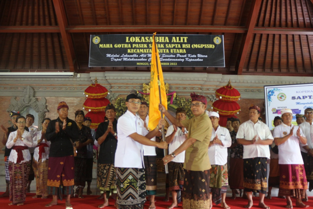 Pelantikan Pengurus MGPSSR (Maha Gotra Pasek Sanak Sapta Rsi) Kecamatan Kuta Utara Periode 2022 – 2027